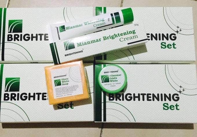 เซตครีมพม่า (myanmar brightening cream set) แบบมีอย.