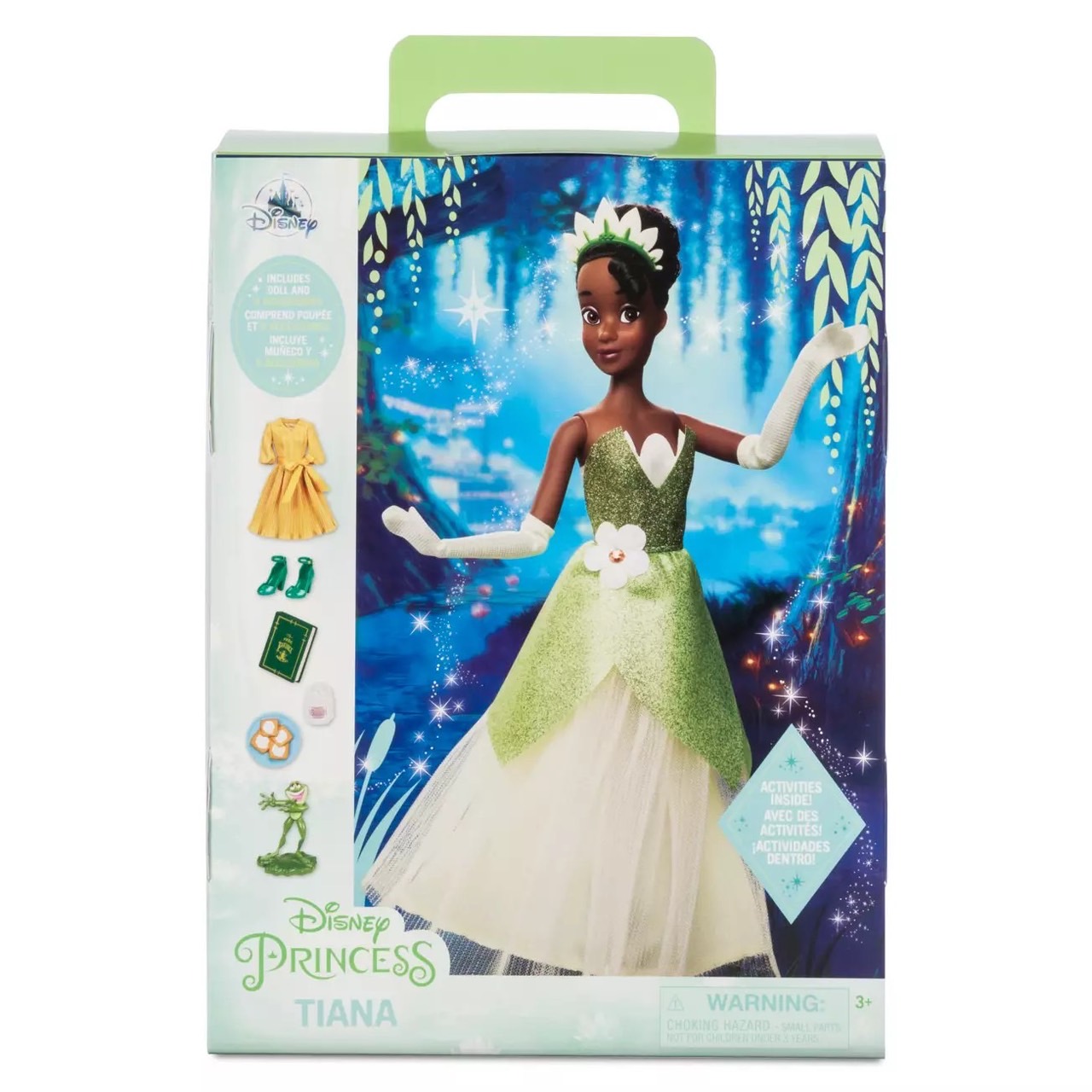 นำเข้า 🇺🇸 เซ็ทตุ๊กตาเทียน่าและกิจกรรมระบายสีTiana Disney Story Doll, The Princess and the Frog 11" ราคา 1,590 บาท