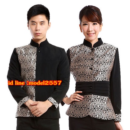 F6011028 เสื้อพนักงานต้อนรับ เสื้อพนักงานโรงแรม เสื้อฟอร์มพนักงาน ชุดฟอร์มพนักงาน F6011028 ตัว