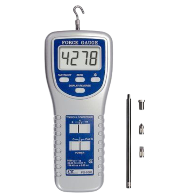 Lutron รุ่น FG-5020 เครื่องวัดแรงดึงแรงผลักแสดงผลดิจิตอล,Digital force gauge,measurement capacity:20.00 Kg/44.10 LB/196.10 Newton