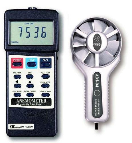 LUTRON รุ่น AM-4206 เครื่องวัดความเร็วและปริมาตรลม / Anemometer, air flow + air velocity Air Flow Meter
