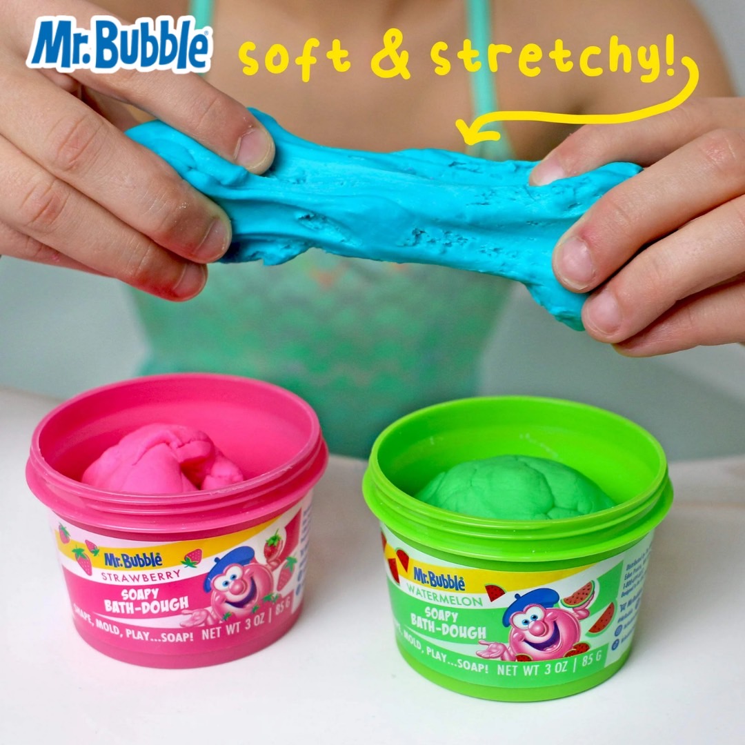 เข้า 🇺🇸 🫧Mr. Bubble Soapy Bath Dough – สบู่ดินน้ำมหัศจรรย์กลิ่นผลไม้🍉🍓🫐 ราคา 390 บาท / กระปุก