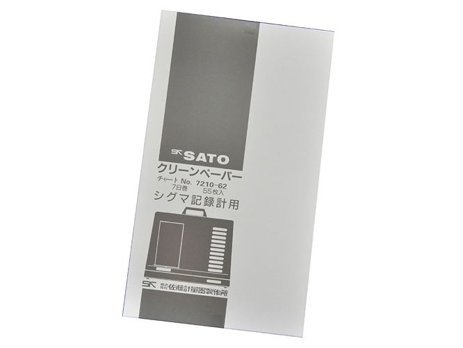 SK Sato รหัสสินค้าSK-7210-62กระดาษบันทึก7วันสำหรับเครื่องบันทึกอุณหภูมิ,Recording paper for Sigma-II temperature and humidity recorder 7 days(NSII-Q)