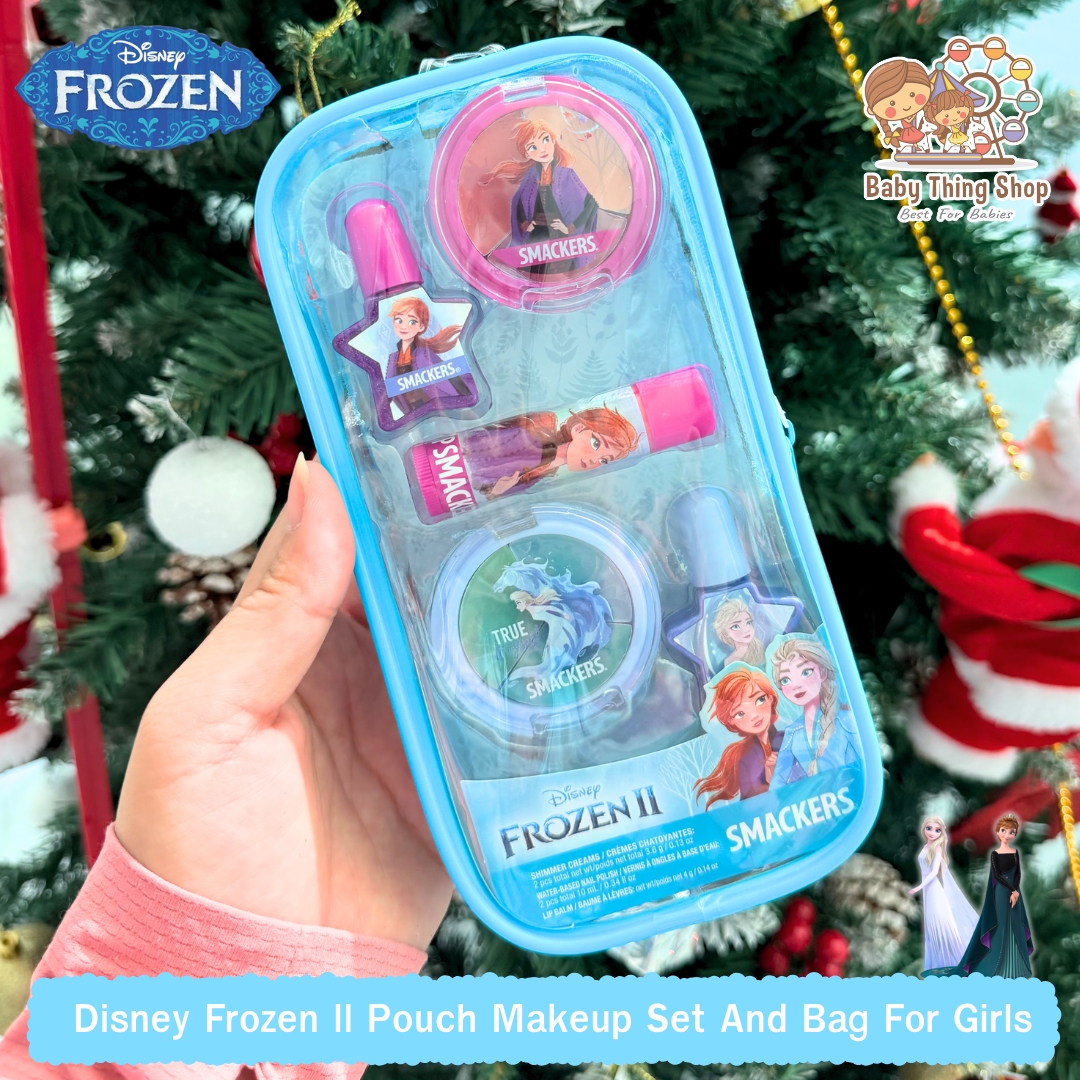 ใหม่ล่าสุด🎉นำเข้า ชุดเมคอัพ 5 ชิ้น ลิขสิทธิ์แท้จาก Lip Smacker 💖Hello Kitty, Disney Princess, Frozen ราคา 890 บาท