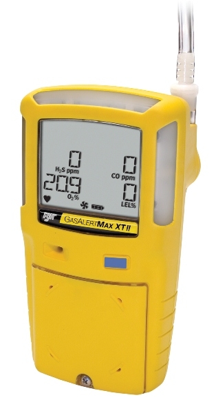 BwTechnology รุ่นGasAlertMaxXTII-XT-XWHM-Y-NA เครื่องวัดก๊าซ4ก๊าซแบบพกพาสีเหลือง,Portable yellow 4gases detector,w/internal pump(H2S,Co,O2,LEL)