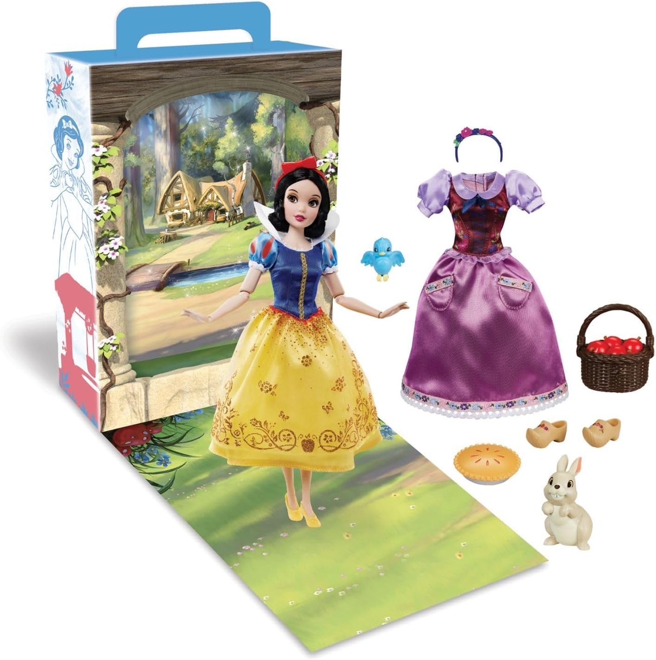 นำเข้า 🇺🇸 เซ็ทตุ๊กตาสโนไวท์และกิจกรรมระบายสีSnow White Disney Story Doll 11'' ราคา 1,590 บาท