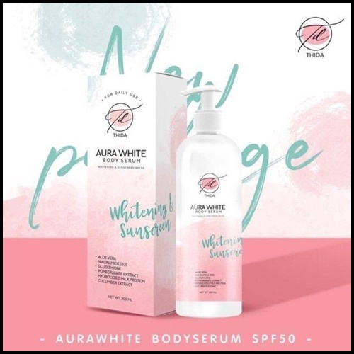 ออร่าไวท์ บอดี้เซรั่ม Aura White Body Serum เซรั่มกันแดด (แพ็คเกตใหม่)