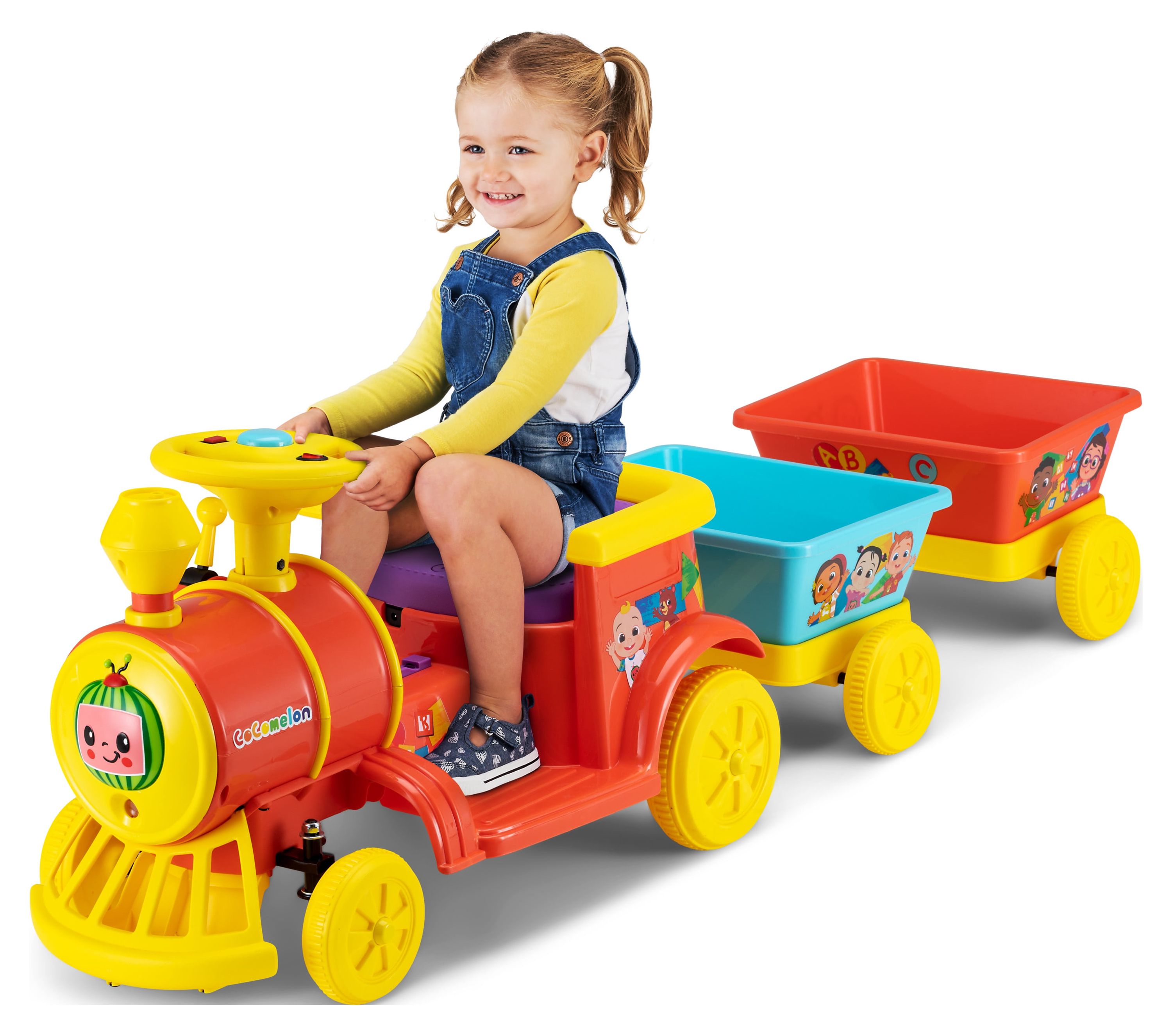 Cocomelon Choo Choo Train Ride-on Toy รถไฟของเล่น ราคา 9,900 บาท