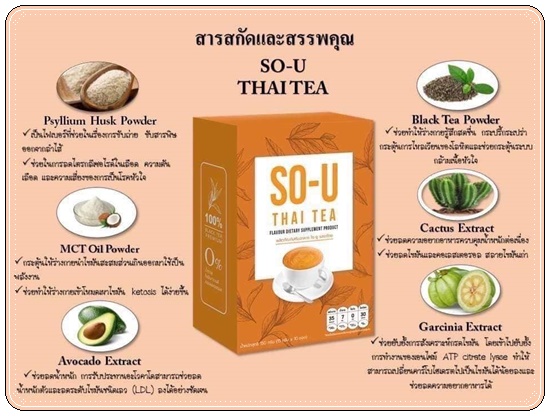 โซ-ยู SO-U น้ำชงผอม ตั๊กแตนชลดา