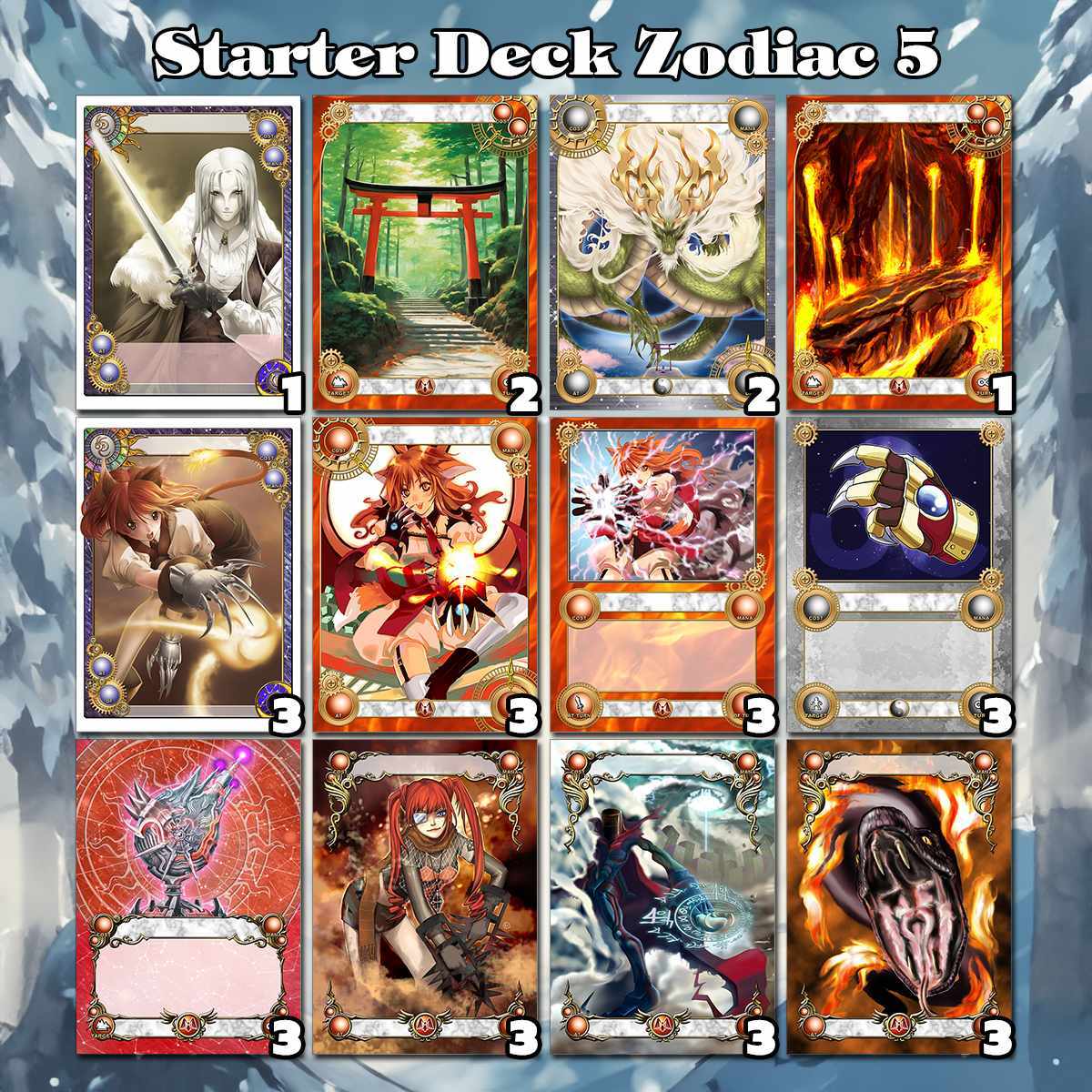 Starter Deck Zodiac set 2 Fadalgia ชุด 30 ใบ