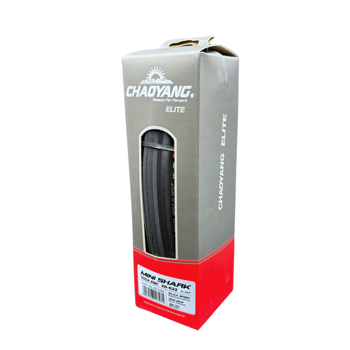 ยางจักรยาน ขอบพับ Chaoyang H-457 MINI SHARK 120TPI ขนาด 700×28C