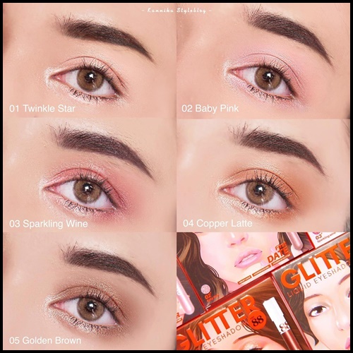 Ver.88 Glitter Liquid Eyeshadow อายแชโดว์แบบลิควิดเนื้อมุก