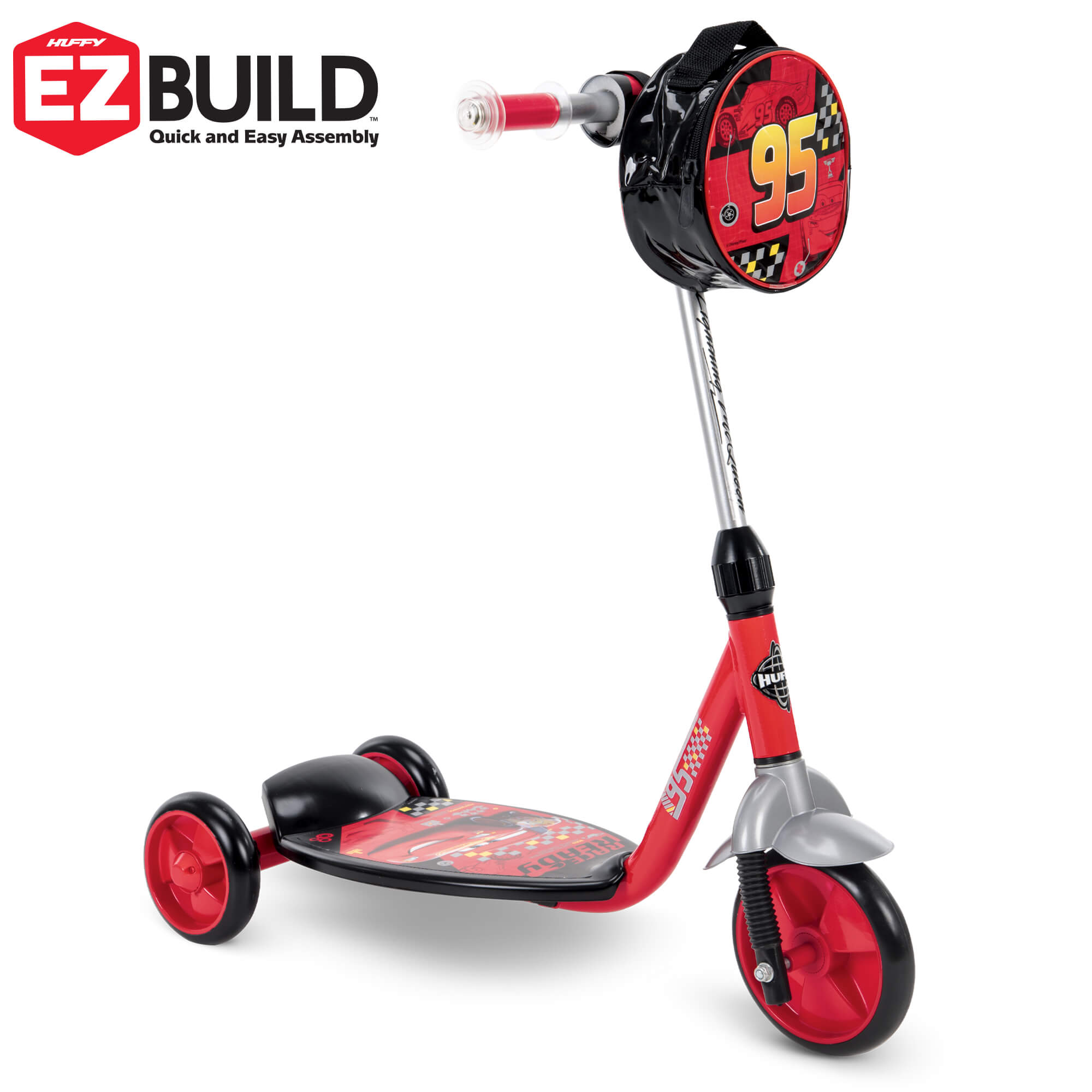 Disney Pixar Cars 3 Boys’ 3-Wheel Preschool Scooter, by Huffy สกู๊ตเตอร์ คาร์ส จาก Huffy ลิขสิทธิ์แท้ USA