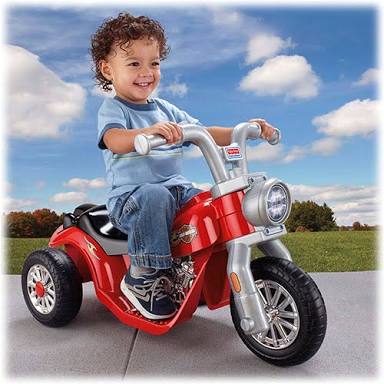 Fisher-Price Power Wheels Harley-Davidson 6V Battery Powered Motorcycle รถมอเตอร์ไซค์เด็ก ฮาร์เล่ย์ สีแดง ลิขสิทธิ์แท้จาก Fisher-Price (นำเข้าอเมริกา)