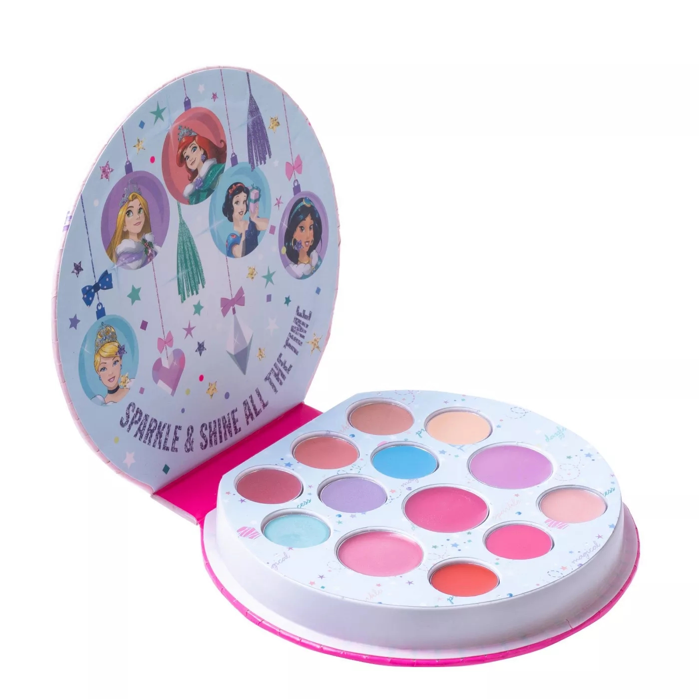 ใหม่ล่าสุด🎉เครื่องสำอางค์เด็กนำเข้า🇺🇸 เซ็ทพาเลทแต่งหน้า Lip Smacker - Disney Princess Shimmer Color Compact Gift Set