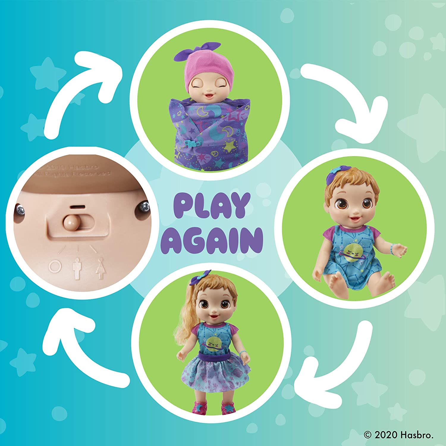 ตุ๊กตาเติบโตพูดได้Baby Alive Baby Grows Up (Dreamy) - Shining Skylar or Star Dreamer - ชมพู ราคา 2,990. -