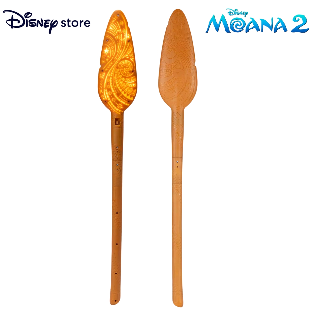 นำเข้า 🇺🇸 🛶 ก้าวสู่การผจญภัยครั้งใหม่ชุดของเล่น Tautai Moana's Light-Up Oar with Sound Effects – ไม้พายสุดเท่ของ Moana 2