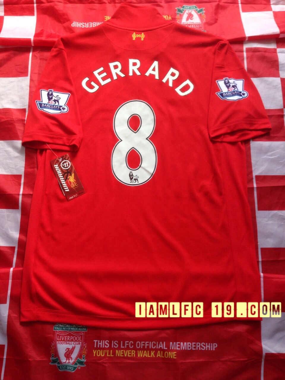 เสื้อลิเวอร์พูลฤดูกาล 2012/13 ของแท้จากอังกฤษ สกีน GERRARD 8