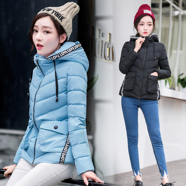 CW5911004 เสื้อโค้ทผ้าฝ้ายสไตร์แจ๊กเก็ตกันลมมีฮูดกันหิมะ (พรีออเดอร์) รอ 3 อาทิตย์หลังโอนเงิน CW5911004 ตัว