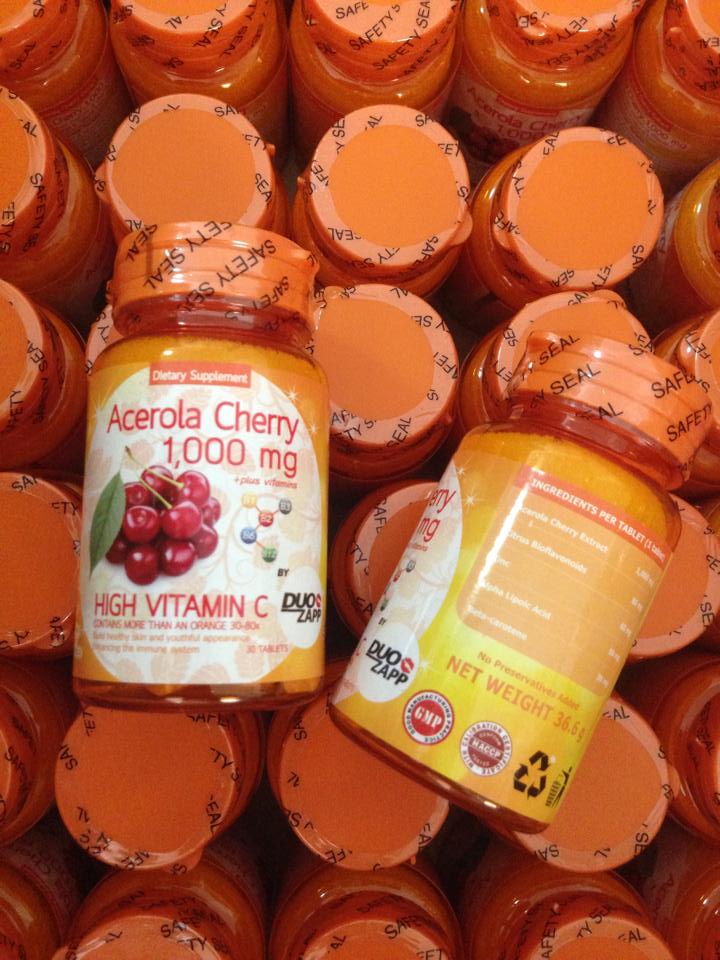 วิตามินซี Acerola Cherry 1000 mg อะเซโรล่า เชอร์รี่