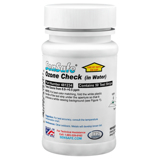 Sensafe รหัส 481234 แผ่นทดสอบค่าโอโซนแบบใช้ครั้งเดียว,Disposable ozone test strips,meas.range:0～0.5ppm(mg/L),(10pack/order)