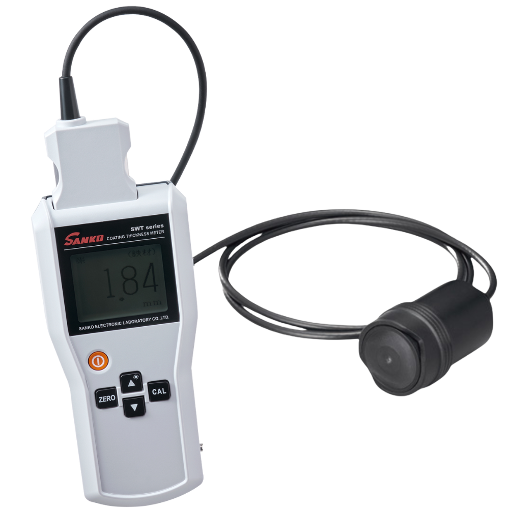 Sanko รุ่หัส SWT-7000IV-SNFe5 เครื่องวัดความหนาผิวเคลือบด้วยกระแสไฟฟ้าไหลวน , Eddy current type coating thickness meter with SNFe-5 probe สำเนา
