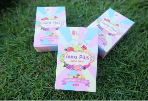 สบู่ BFC ออร่า พลัส มาร์สผิวขาว (AURA PLUS MASK SOAP By BFC)