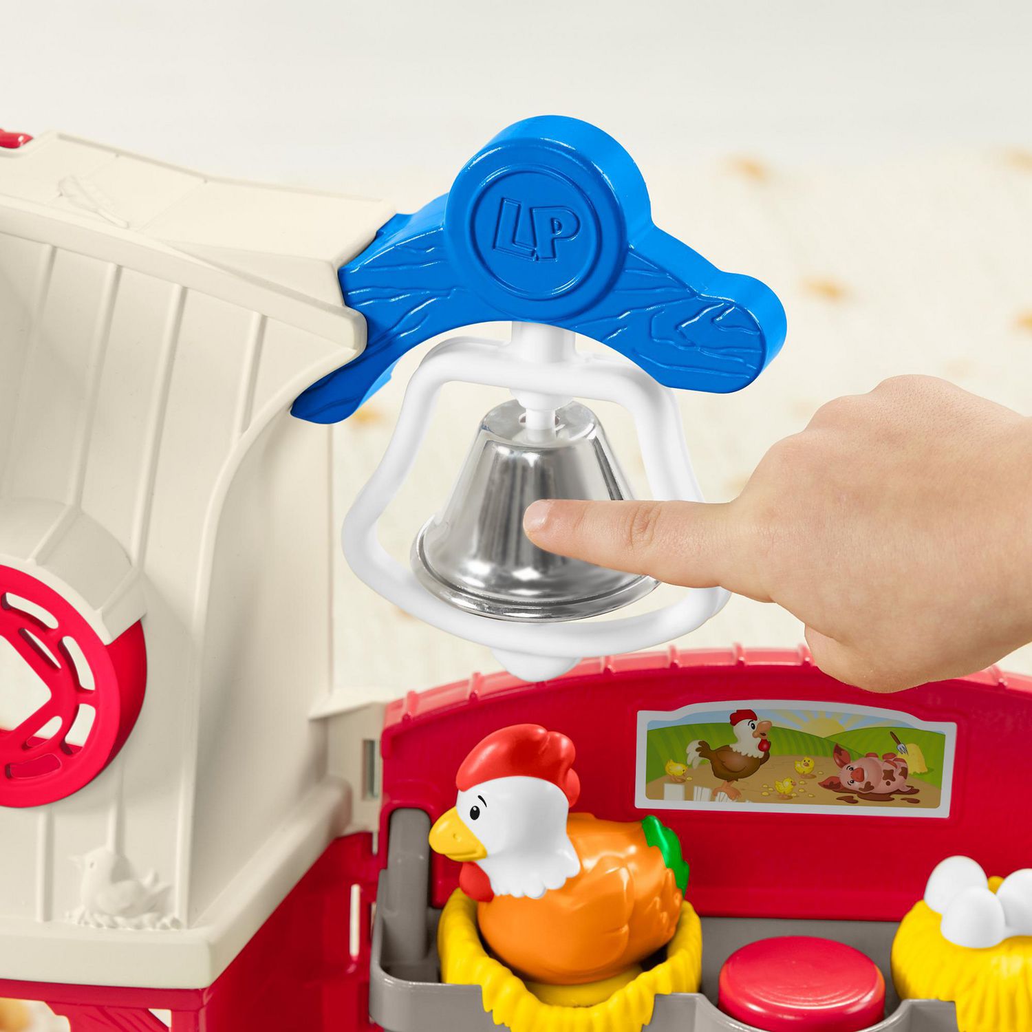 ฟาร์มปศุสัตว์ของเล่น แสนสนุก Fisher-Price Little People Care for Animal Farm Playset with Smart Stages