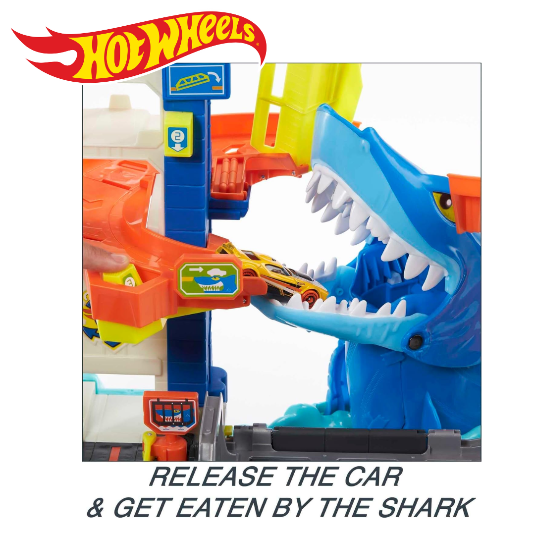 🦈 สนุกสนานกับภารกิจหนีฉลามนำเข้า 🇺🇸 กับ Hot Wheels City Playset! พัฒนาทักษะการเล่น 🦈ราคาเพียง 4,590 บาท