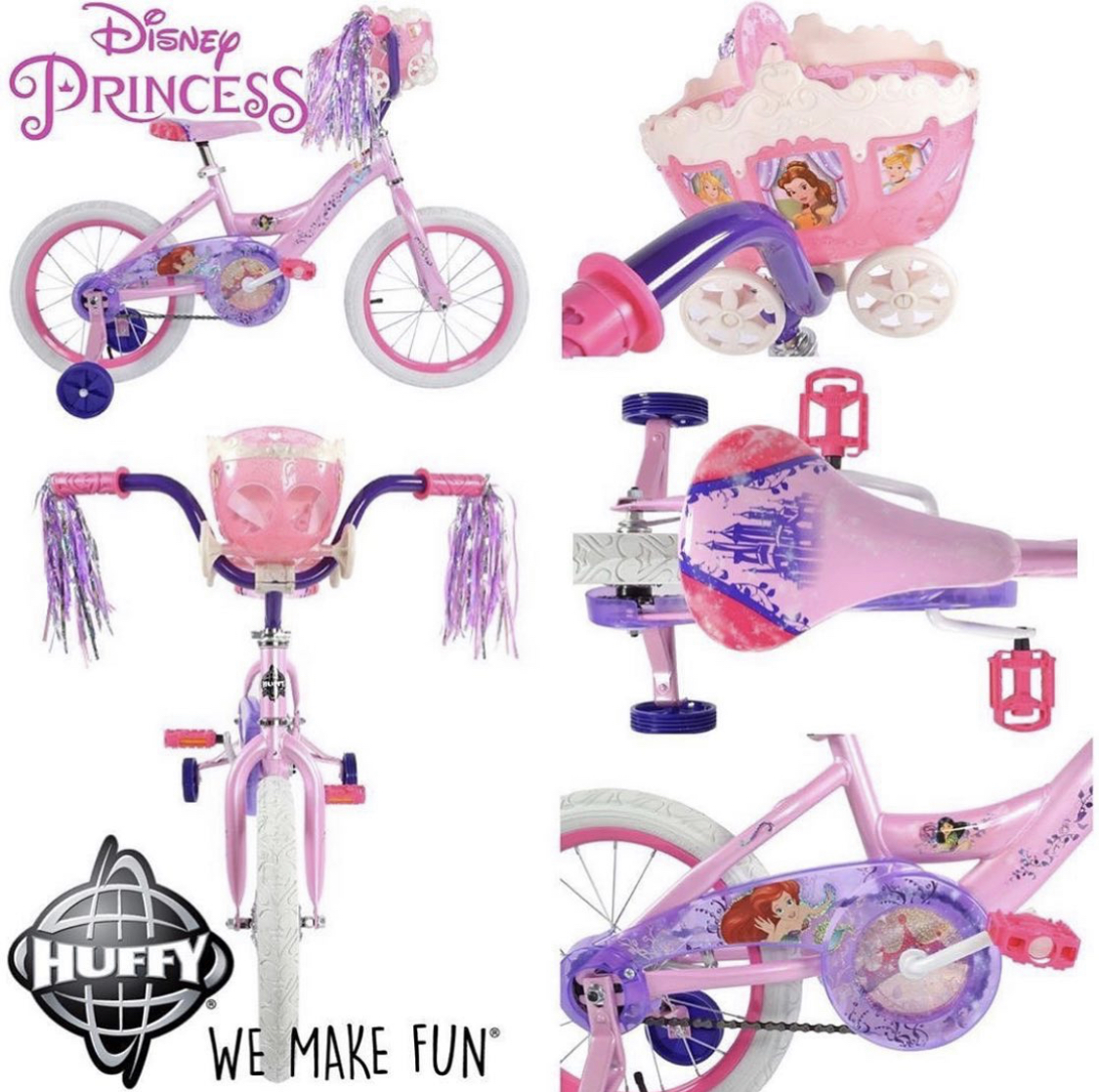 จักรยานเจ้าหญิง 4 ล้อ Girls 16 inch Huffy Disney Princess Bike ราคา 5,990 บาท