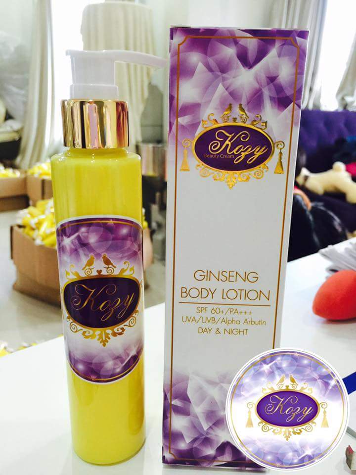 โลชั่นโสมโคซี่ (Kozy Ginseng Body Lotion) สูตรใหม่