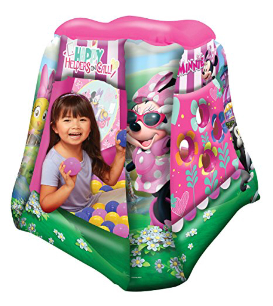 Minnie Mouse Happy Helpers Playland with 20 Balls บ้านเป่าลม มินนี่เม้าส์ มาพร้อมลูกบอล20 ลูก ราคา 2450 ส่ง 100 บาท