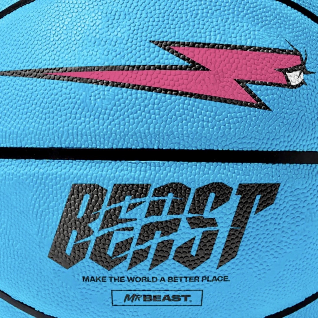 NEW 🔥นำเข้า🇺🇸 🏀MrBeast Basketball - บาสเก็ตบอลคอมโพสิตระดับพรีเมียมที่มีตราสินค้าและสีสันของ MrBeast ราคา 1,990 บาท ⛹️♂️