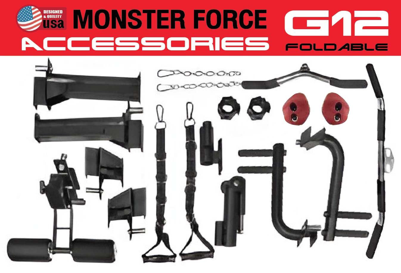 Smith Machine MONSTER FORCE G12 Folding, สมิทแมชชีนG12 พับได้