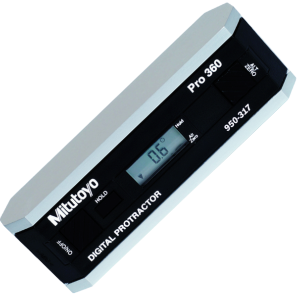 Mitutoyo รหัส 950-317 เครื่องวัดมุมโปรแทรคเตอร์แสดงผลแบบดิจิตอล,Pro 360 digital protractor,full 360° range(90°x4)