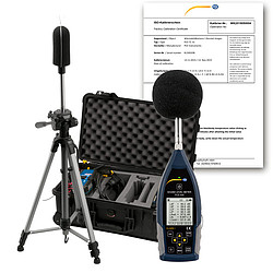 PCE รุ่น่430-EKIT-ICA incl. ISO Calibration CertificateอOutdoorเครื่องวัดระดับความดังของเสียงเดซิเบลDecibel Meter Kit