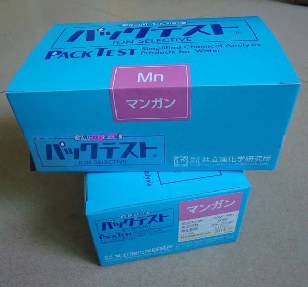 Kyoritsu รหัสสินค้า WAK-Mn ชุดทดสอบคุณภาพน้ำวัดค่าแมงกานีส,Packtest for Manganese,Meas.range:0.5～20mg/L,(Quantity 50pcs./box)
