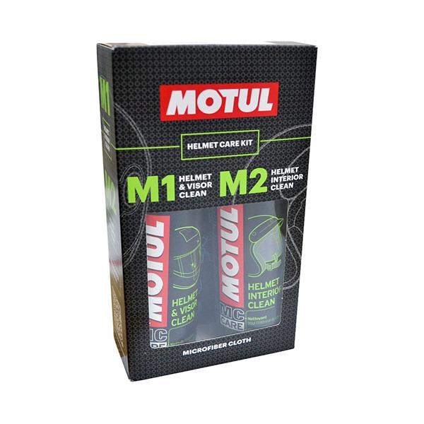 ชุดน้ำยาทำความสะอาดหมวกกันน็อค พร้อมผ้าไมโคร MOTUL Helmet Care Kit MC CARE ™ M1 & M2