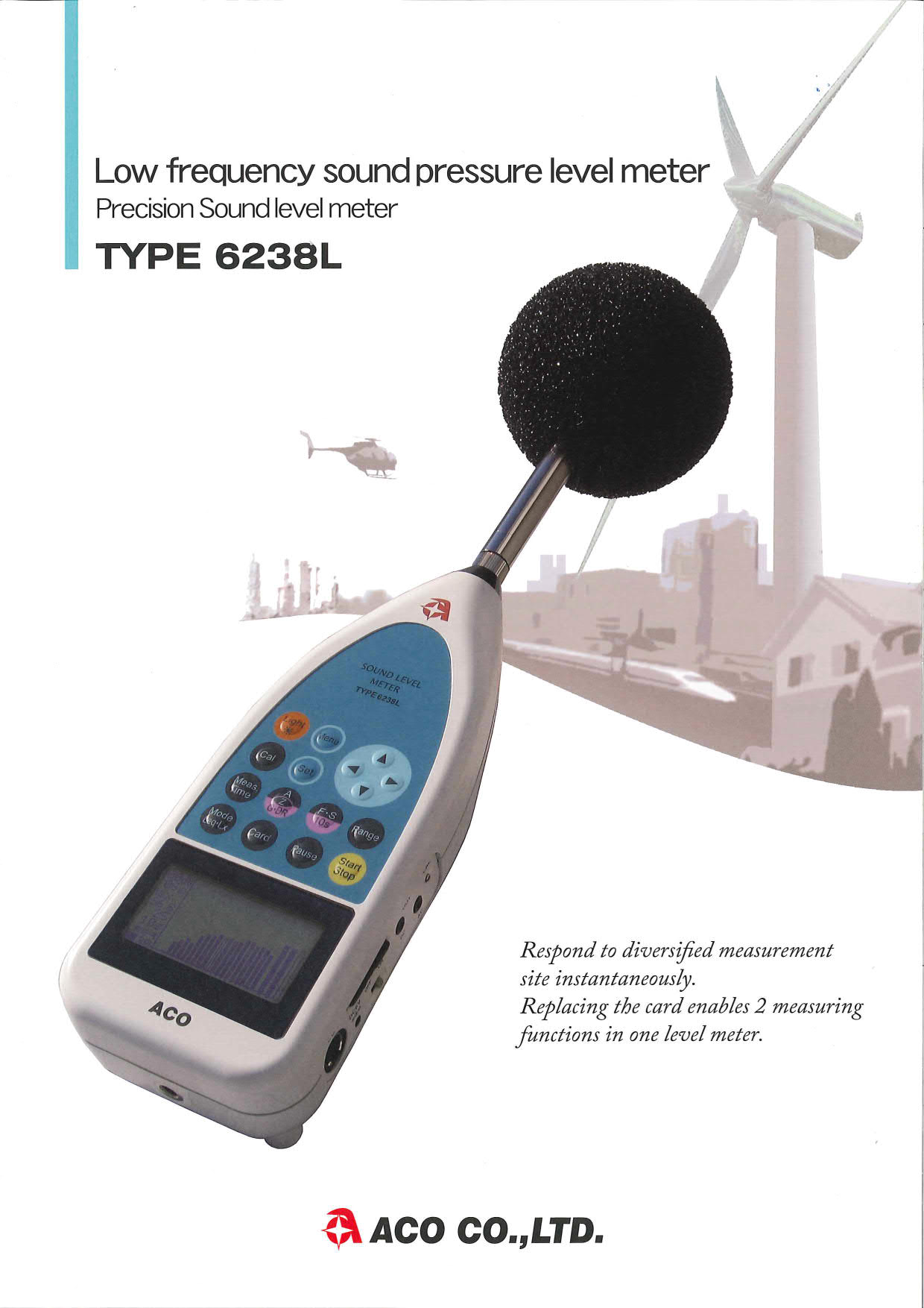 ACO รุ่น TYPE 6238L เครื่องวัดระดับความดังเสียง Sound Level Meter,(ACO 6230H แทน)