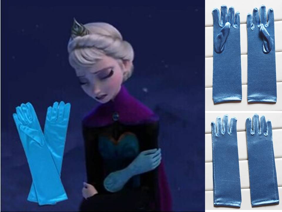 ถุงมือ Frozen สีฟ้า
