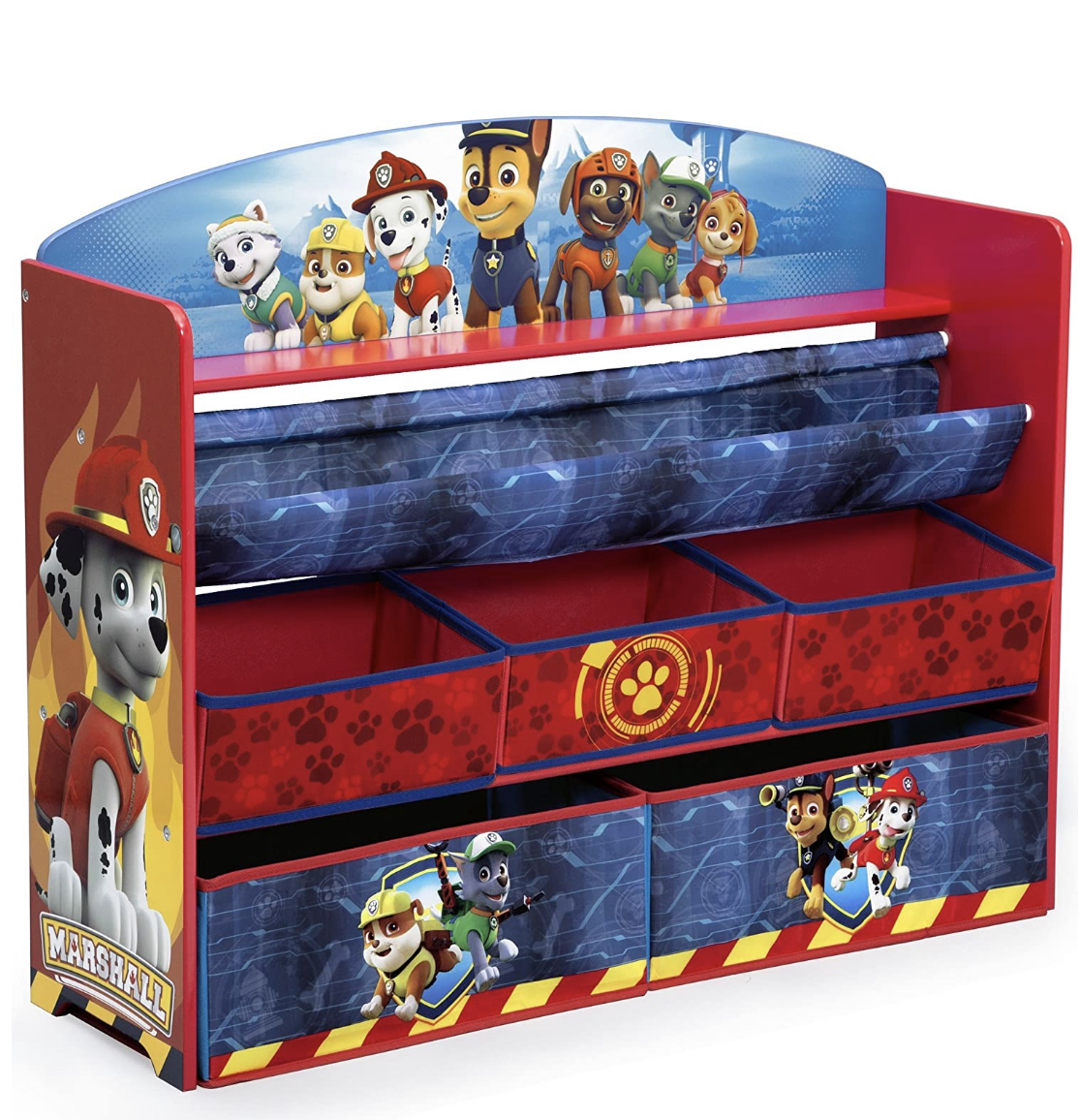 ชั้นเก็บของ ชั้นวางหนังสือ ขนาดใหญ่ ลาย พาวพาโทรล Delta Children PAW Patrol Deluxe Book and Toy Organizer (แบบใหม่ล่าสุด) ลิขสิทธิ์แท้นำเข้าอเมริกา ราคา 3390 บาท