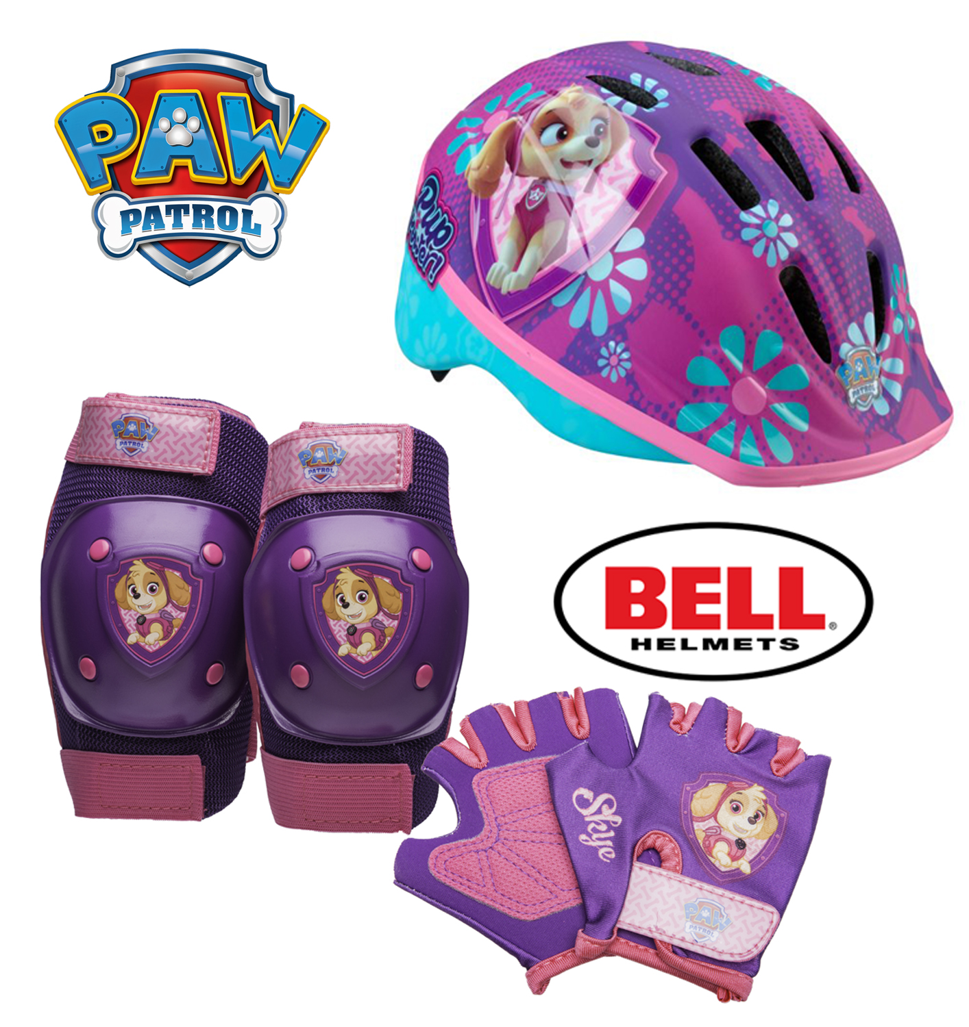 Paw Patrol Skye Protective Pad Set, Purple/Pink ชุดเซ็ทป้องกัน Paw Patrol ละ 1790.- บาท