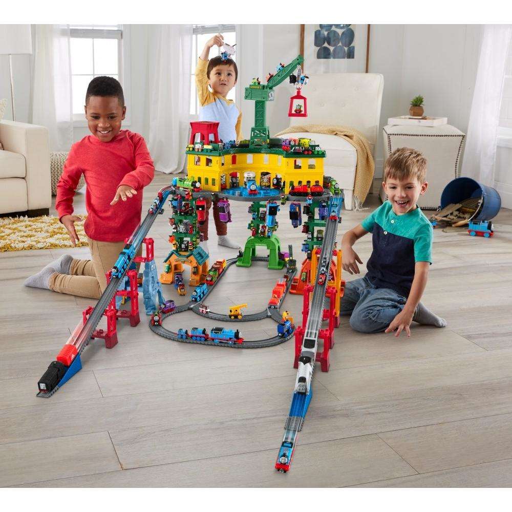 ชุดควบคุมสถานีรถไฟโทมัส Thomas & Friends Super Station Railway Train Track Set