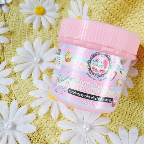 มาร์คแคนดี้พอกผิวขาว (Candy supper white mask by MN Shop)