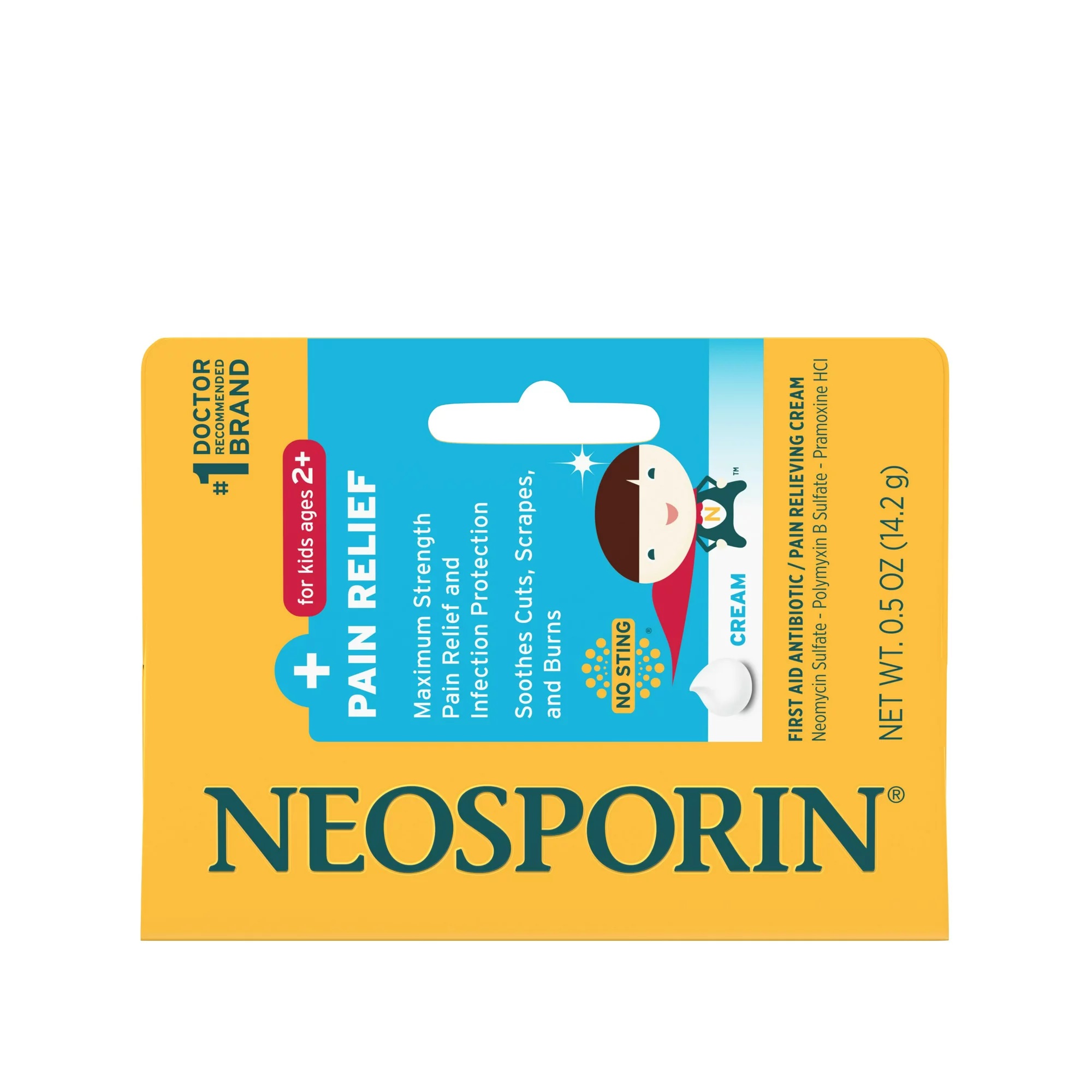 พร้อมส่งค่ะ !!! ครีมทาป้องกันการติดเชื้อ Neosporin+Pain Relief Cream For Kids Ages 2+ ราคา 390 บาท ค่ะ