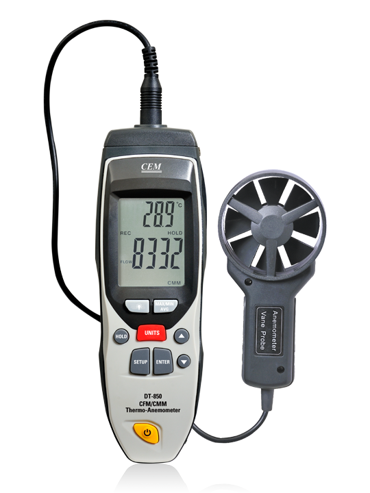 CEM instruments DT-850 Thermo-Anemometer