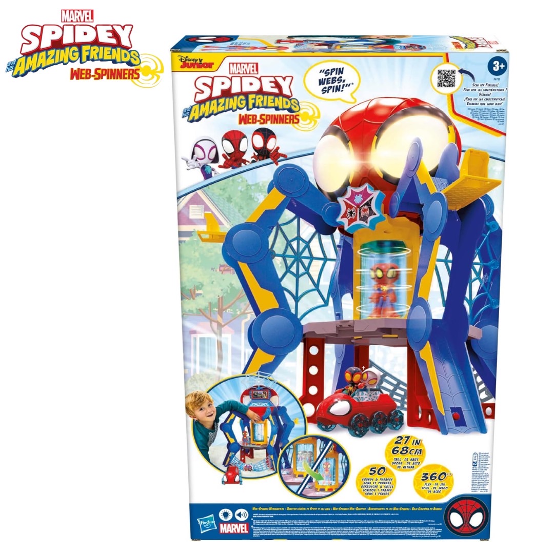 นำเข้า 🇺🇸 🕸️ Spidey and His Amazing Friends Web-Quarters Playset-แหล่งรวมความสนุกของเหล่าฮีโร่ตัวจิ๋ว ราคา 6,990 บาท