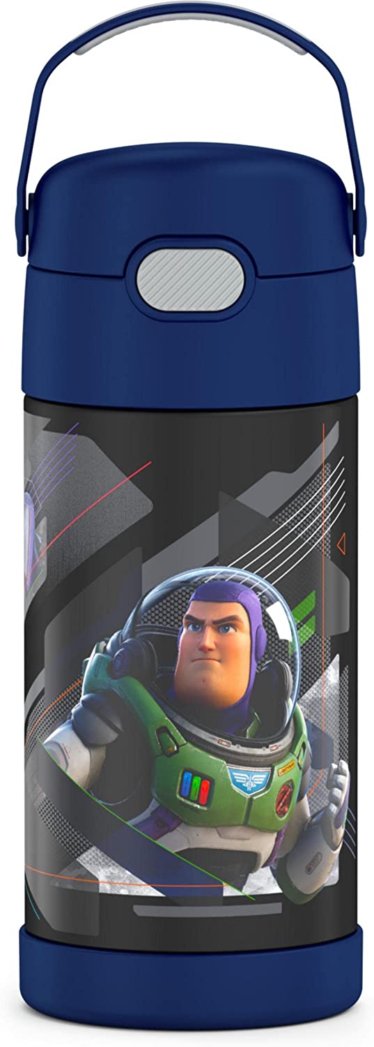 Disney Pixar Lightyear THERMOS FUNTAINER 12 Ounce Stainless Steel Vacuum Insulated Kids Straw Bottle ราคา 990 - บาท