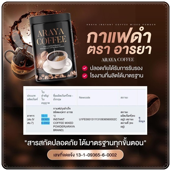 กาแฟอารยา Araya Coffee
