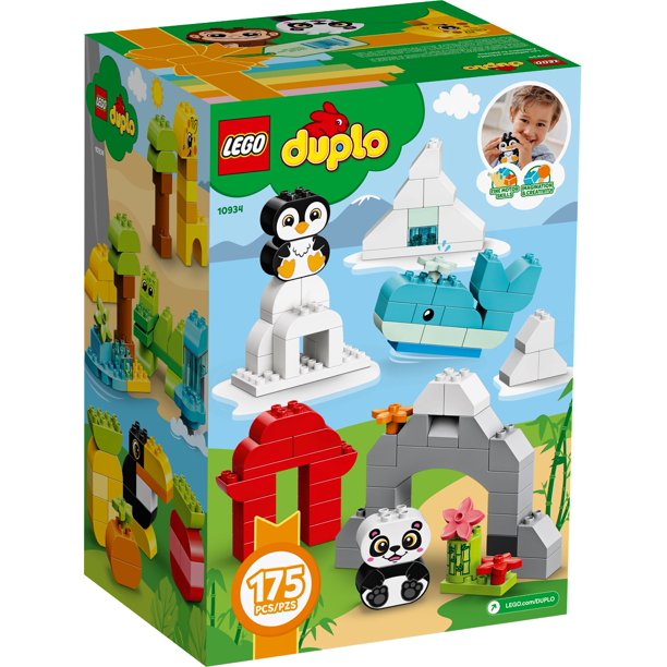 นำเข้า🇺🇸เลโก้ ดูโป้ สำหรับเด็กวัยแรกเริ่ม กล่องจัมโบ้ 179 ชิ้นใหญ่ LEGO DUPLO Classic Creative Animals 10934 ราคา 1990 บาท